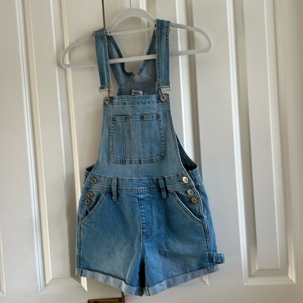 Rue21 Light Blue Jean Shorts Overalls